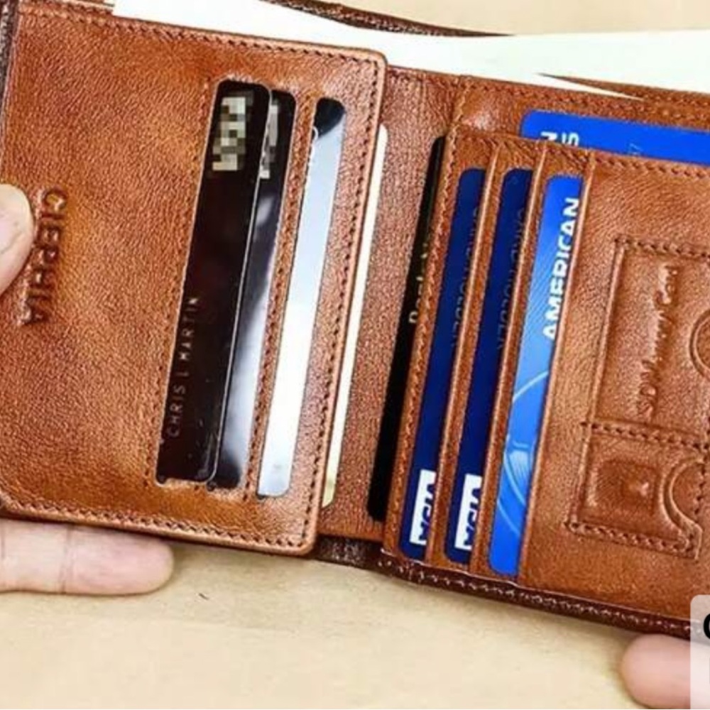 New Genuine Leather men’s Brown Wallet - Picture 9 of 9